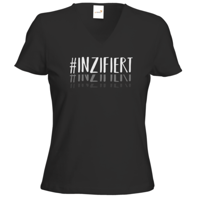 Motiv: T-Shirts Damen V-Neck FAIR WEAR - Inzifiert - bestimme auf Wunsch Details wie Produkt, Grösse, Farbe und Position selbst ! Motiv: T-Shirts Damen V-Neck FAIR WEAR - Inzifiert