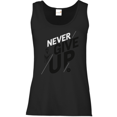 Motiv: Tank Top Damen Classic - NeverGiveUp - red - bestimme auf Wunsch Details wie Produkt, Grösse, Farbe und Position selbst ! Motiv: Tank Top Damen Classic - NeverGiveUp - red