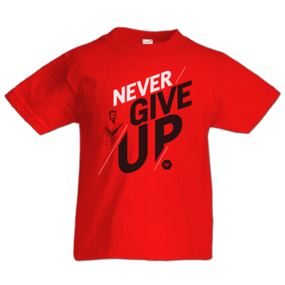 Motiv: Kids T-Shirt Premium FAIR WEAR - NeverGiveUp - red - bestimme auf Wunsch Details wie Produkt, Grösse, Farbe und Position selbst ! Motiv: Kids T-Shirt Premium FAIR WEAR - NeverGiveUp - red