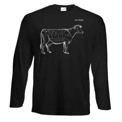 Motiv: Exact 190 Longsleeve FAIR WEAR - SizzleBrothers - Grillen - Meatmap - bestimme auf Wunsch Details wie Produkt, Grösse, Farbe und Position selbst ! Motiv: Exact 190 Longsleeve FAIR WEAR - SizzleBrothers - Grillen - Meatmap