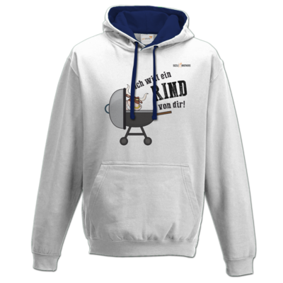 Motiv: Two-Tone Hoodie - SizzleBrothers - Grillen - Ich will ein Rind - bestimme auf Wunsch Details wie Produkt, Grösse, Farbe und Position selbst ! Motiv: Two-Tone Hoodie - SizzleBrothers - Grillen - Ich will ein Rind
