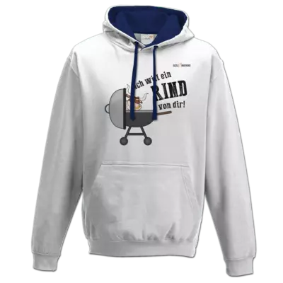 Motiv: Two-Tone Hoodie - SizzleBrothers - Grillen - Ich will ein Rind - bestimme auf Wunsch Details wie Produkt, Grösse, Farbe und Position selbst ! Motiv: Two-Tone Hoodie - SizzleBrothers - Grillen - Ich will ein Rind