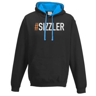 Motiv: Two-Tone Hoodie - SizzleBrothers - Grillen - Sizzler - bestimme auf Wunsch Details wie Produkt, Grösse, Farbe und Position selbst ! Motiv: Two-Tone Hoodie - SizzleBrothers - Grillen - Sizzler