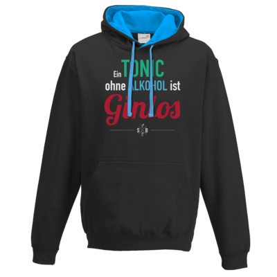 Motiv: Two-Tone Hoodie - SizzleBrothers - Grillen - Gin - ginlos 2 - bestimme auf Wunsch Details wie Produkt, Grösse, Farbe und Position selbst ! Motiv: Two-Tone Hoodie - SizzleBrothers - Grillen - Gin - ginlos 2