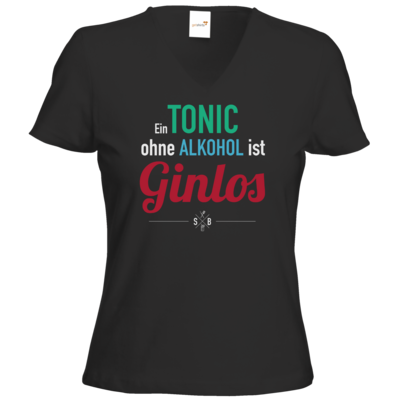 Motiv: T-Shirts Damen V-Neck FAIR WEAR - SizzleBrothers - Grillen - Gin - ginlos 2 - bestimme auf Wunsch Details wie Produkt, Grösse, Farbe und Position selbst ! Motiv: T-Shirts Damen V-Neck FAIR WEAR - SizzleBrothers - Grillen - Gin - ginlos 2