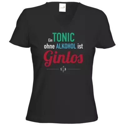 Motiv: T-Shirts Damen V-Neck FAIR WEAR - SizzleBrothers - Grillen - Gin - ginlos 2 - bestimme auf Wunsch Details wie Produkt, Grösse, Farbe und Position selbst ! Motiv: T-Shirts Damen V-Neck FAIR WEAR - SizzleBrothers - Grillen - Gin - ginlos 2