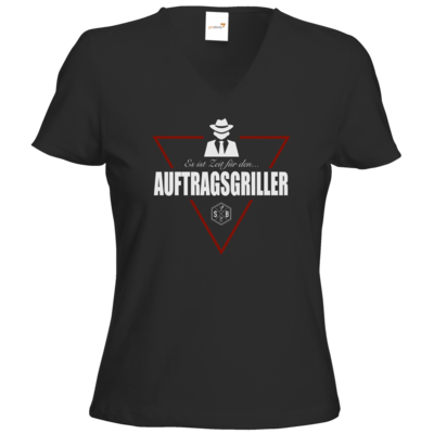 Motiv: T-Shirts Damen V-Neck FAIR WEAR - SizzleBrothers - Grillen - Auftragsgriller - bestimme auf Wunsch Details wie Produkt, Grösse, Farbe und Position selbst ! Motiv: T-Shirts Damen V-Neck FAIR WEAR - SizzleBrothers - Grillen - Auftragsgriller