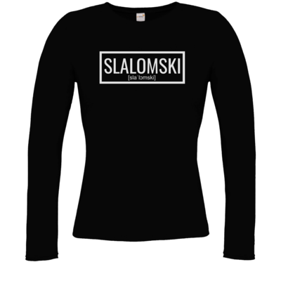 Motiv: Longsleeve Damen FAIR WEAR - Inzaynia - Slalomski - bestimme auf Wunsch Details wie Produkt, Grösse, Farbe und Position selbst ! Motiv: Longsleeve Damen FAIR WEAR - Inzaynia - Slalomski