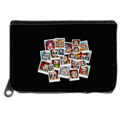 Motiv: Geldboerse - Inzaynia - Emotes - bestimme auf Wunsch Details wie Produkt, Grösse, Farbe und Position selbst ! Motiv: Geldboerse - Inzaynia - Emotes