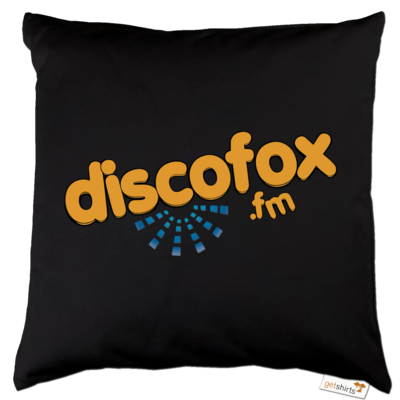 Motiv: Kissen Baumwolle - Discofox FM - Logo XL - bestimme auf Wunsch Details wie Produkt, Grösse, Farbe und Position selbst ! Motiv: Kissen Baumwolle - Discofox FM - Logo XL