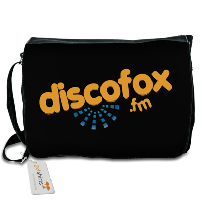Motiv: Schultertasche - Discofox FM - Logo XL - bestimme auf Wunsch Details wie Produkt, Grösse, Farbe und Position selbst ! Motiv: Schultertasche - Discofox FM - Logo XL