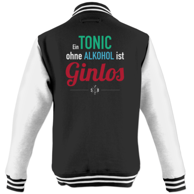 Motiv: College Jacke - SizzleBrothers - Grillen - Gin - ginlos 2 - bestimme auf Wunsch Details wie Produkt, Grösse, Farbe und Position selbst ! Motiv: College Jacke - SizzleBrothers - Grillen - Gin - ginlos 2