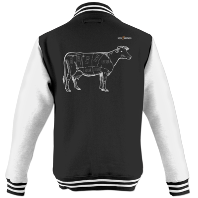 Motiv: College Jacke - SizzleBrothers - Grillen - Meatmap - bestimme auf Wunsch Details wie Produkt, Grösse, Farbe und Position selbst ! Motiv: College Jacke - SizzleBrothers - Grillen - Meatmap