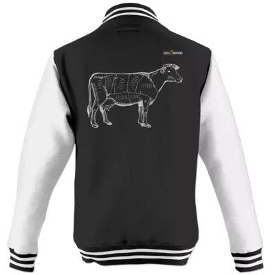 Motiv: College Jacke - SizzleBrothers - Grillen - Meatmap - bestimme auf Wunsch Details wie Produkt, Grösse, Farbe und Position selbst ! Motiv: College Jacke - SizzleBrothers - Grillen - Meatmap