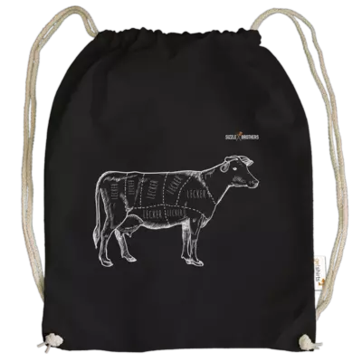 Motiv: Cotton Gymsac - SizzleBrothers - Grillen - Meatmap - bestimme auf Wunsch Details wie Produkt, Grösse, Farbe und Position selbst ! Motiv: Cotton Gymsac - SizzleBrothers - Grillen - Meatmap