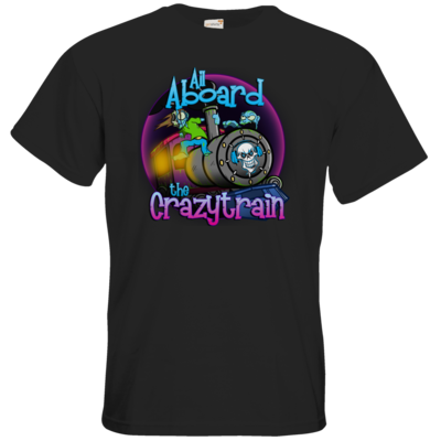 Motiv: T-Shirt Premium FAIR WEAR - SandcoolTV - Crazytrain - bestimme auf Wunsch Details wie Produkt, Grösse, Farbe und Position selbst ! Motiv: T-Shirt Premium FAIR WEAR - SandcoolTV - Crazytrain