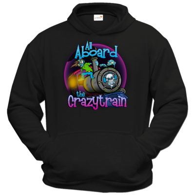 Motiv: Hoodie Classic - SandcoolTV - Crazytrain - bestimme auf Wunsch Details wie Produkt, Grösse, Farbe und Position selbst ! Motiv: Hoodie Classic - SandcoolTV - Crazytrain