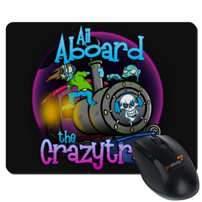 Motiv: Mousepad Textil - SandcoolTV - Crazytrain - bestimme auf Wunsch Details wie Produkt, Grösse, Farbe und Position selbst ! Motiv: Mousepad Textil - SandcoolTV - Crazytrain