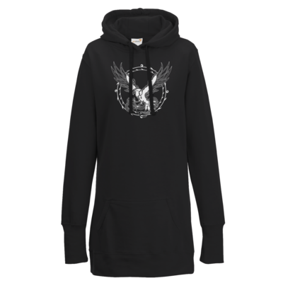 Motiv: Lady Longline Hoodie - Phileasson - Walknoten uni - bestimme auf Wunsch Details wie Produkt, Grösse, Farbe und Position selbst ! Motiv: Lady Longline Hoodie - Phileasson - Walknoten uni