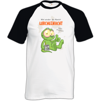 Motiv: TShirt Baseball - Lurchgemacht - bestimme auf Wunsch Details wie Produkt, Grösse, Farbe und Position selbst ! Motiv: TShirt Baseball - Lurchgemacht