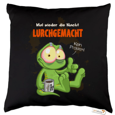 Motiv: Kissen Baumwolle - Lurchgemacht - bestimme auf Wunsch Details wie Produkt, Grösse, Farbe und Position selbst ! Motiv: Kissen Baumwolle - Lurchgemacht