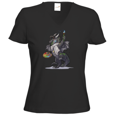Motiv: T-Shirts Damen V-Neck FAIR WEAR - Ulisses - Chibi - Making of - bestimme auf Wunsch Details wie Produkt, Grösse, Farbe und Position selbst ! Motiv: T-Shirts Damen V-Neck FAIR WEAR - Ulisses - Chibi - Making of