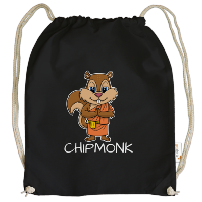 Motiv: Cotton Gymsac - drawinkpaper - Chipmonk 1 - bestimme auf Wunsch Details wie Produkt, Grösse, Farbe und Position selbst ! Motiv: Cotton Gymsac - drawinkpaper - Chipmonk 1
