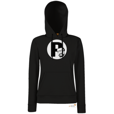 Motiv: Hoodie Damen Classic - DerPeci - Logo - bestimme auf Wunsch Details wie Produkt, Grösse, Farbe und Position selbst ! Motiv: Hoodie Damen Classic - DerPeci - Logo