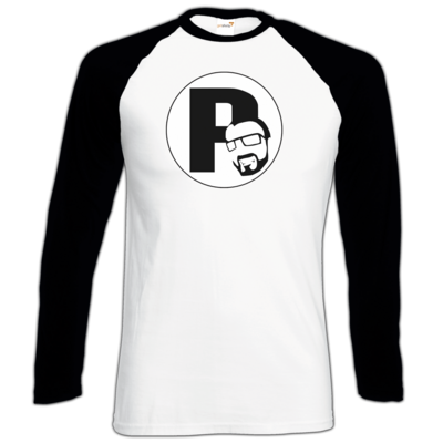Motiv: Longsleeve Baseball T - DerPeci - Logo - bestimme auf Wunsch Details wie Produkt, Grösse, Farbe und Position selbst ! Motiv: Longsleeve Baseball T - DerPeci - Logo