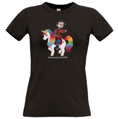 Motiv: T-Shirt Damen Premium FAIR WEAR - DerPeci - Reitskill - bestimme auf Wunsch Details wie Produkt, Grösse, Farbe und Position selbst ! Motiv: T-Shirt Damen Premium FAIR WEAR - DerPeci - Reitskill