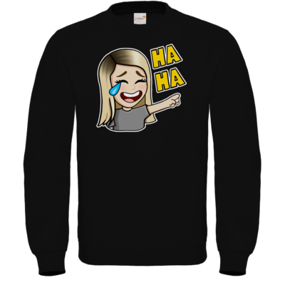 Motiv: Sweatshirt FAIR WEAR - Rhoxy - Haha - bestimme auf Wunsch Details wie Produkt, Grösse, Farbe und Position selbst ! Motiv: Sweatshirt FAIR WEAR - Rhoxy - Haha