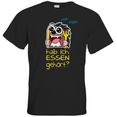Motiv: T-Shirt Premium FAIR WEAR - Rhoxy - Essen? - bestimme auf Wunsch Details wie Produkt, Grösse, Farbe und Position selbst ! Motiv: T-Shirt Premium FAIR WEAR - Rhoxy - Essen?