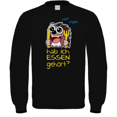 Motiv: Sweatshirt FAIR WEAR - Rhoxy - Essen? - bestimme auf Wunsch Details wie Produkt, Grösse, Farbe und Position selbst ! Motiv: Sweatshirt FAIR WEAR - Rhoxy - Essen?