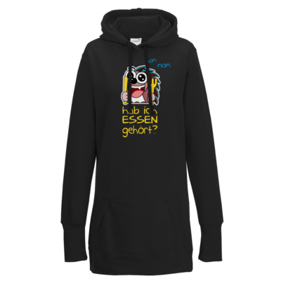 Motiv: Lady Longline Hoodie - Rhoxy - Essen? - bestimme auf Wunsch Details wie Produkt, Grösse, Farbe und Position selbst ! Motiv: Lady Longline Hoodie - Rhoxy - Essen?
