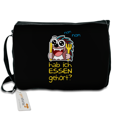 Motiv: Schultertasche - Rhoxy - Essen? - bestimme auf Wunsch Details wie Produkt, Grösse, Farbe und Position selbst ! Motiv: Schultertasche - Rhoxy - Essen?