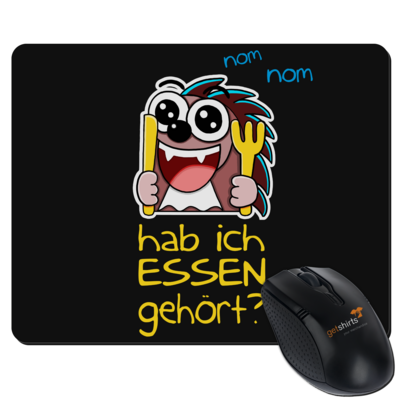 Motiv: Mousepad Textil - Rhoxy - Essen? - bestimme auf Wunsch Details wie Produkt, Grösse, Farbe und Position selbst ! Motiv: Mousepad Textil - Rhoxy - Essen?