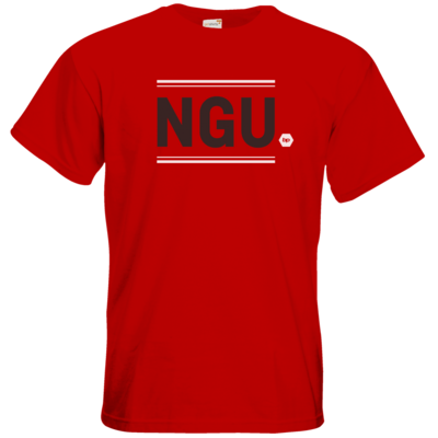 Motiv: T-Shirt Premium FAIR WEAR - NGU - red - bestimme auf Wunsch Details wie Produkt, Grösse, Farbe und Position selbst ! Motiv: T-Shirt Premium FAIR WEAR - NGU - red