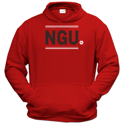 Motiv: Hoodie Classic - NGU - red - bestimme auf Wunsch Details wie Produkt, Grösse, Farbe und Position selbst ! Motiv: Hoodie Classic - NGU - red