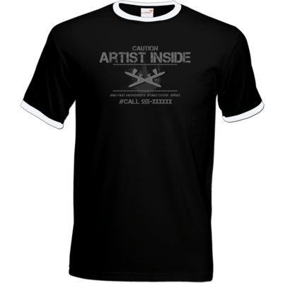 Motiv: T-Shirt Ringer - artistinside - bestimme auf Wunsch Details wie Produkt, Grösse, Farbe und Position selbst ! Motiv: T-Shirt Ringer - artistinside