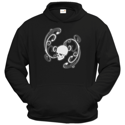 Motiv: Hoodie Classic - Ornamental Skull - bestimme auf Wunsch Details wie Produkt, Grösse, Farbe und Position selbst ! Motiv: Hoodie Classic - Ornamental Skull