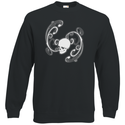 Motiv: Sweatshirt Classic - Ornamental Skull - bestimme auf Wunsch Details wie Produkt, Grösse, Farbe und Position selbst ! Motiv: Sweatshirt Classic - Ornamental Skull