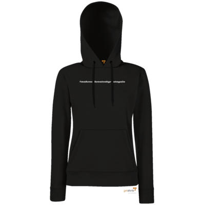 Motiv: Hoodie Damen Classic - Hashtag Nackensteak - bestimme auf Wunsch Details wie Produkt, Grösse, Farbe und Position selbst ! Motiv: Hoodie Damen Classic - Hashtag Nackensteak