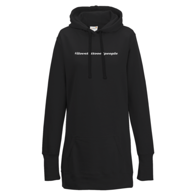 Motiv: Lady Longline Hoodie - Hashtag Tattoo - bestimme auf Wunsch Details wie Produkt, Grösse, Farbe und Position selbst ! Motiv: Lady Longline Hoodie - Hashtag Tattoo