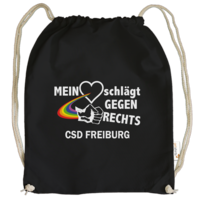 Motiv: Cotton Gymsac - Mein Herz schlägt gegen Rechts - bestimme auf Wunsch Details wie Produkt, Grösse, Farbe und Position selbst ! Motiv: Cotton Gymsac - Mein Herz schlägt gegen Rechts