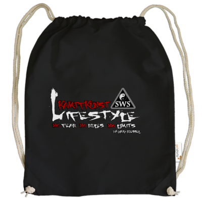 Motiv: Cotton Gymsac - Kampfkunst Lifestyle - Logo 2 - bestimme auf Wunsch Details wie Produkt, Grösse, Farbe und Position selbst ! Motiv: Cotton Gymsac - Kampfkunst Lifestyle - Logo 2