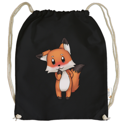Motiv: Cotton Gymsac - Syrenia - Fox 3 - bestimme auf Wunsch Details wie Produkt, Grösse, Farbe und Position selbst ! Motiv: Cotton Gymsac - Syrenia - Fox 3