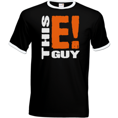 Motiv: T-Shirt Ringer - thisEguy - Logo - bestimme auf Wunsch Details wie Produkt, Grösse, Farbe und Position selbst ! Motiv: T-Shirt Ringer - thisEguy - Logo