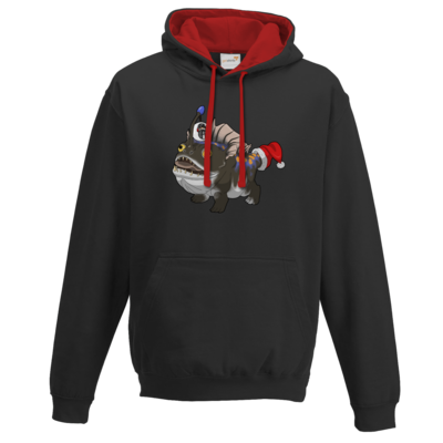 Motiv: Two-Tone Hoodie - BEAM X-Mas Bulbdog - bestimme auf Wunsch Details wie Produkt, Grösse, Farbe und Position selbst ! Motiv: Two-Tone Hoodie - BEAM X-Mas Bulbdog