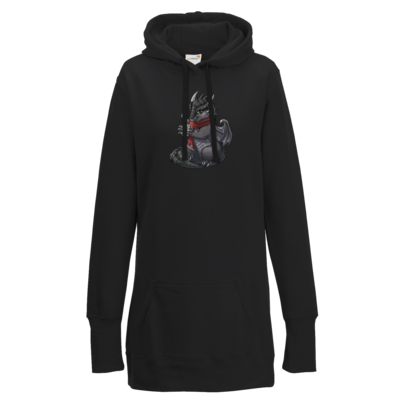 Motiv: Lady Longline Hoodie - Ulisses - Chibi - Weihnachtsmotiv 1 - bestimme auf Wunsch Details wie Produkt, Grösse, Farbe und Position selbst ! Motiv: Lady Longline Hoodie - Ulisses - Chibi - Weihnachtsmotiv 1
