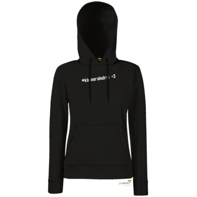Motiv: Hoodie Damen Classic - DerPeci - kleiner als drei - bestimme auf Wunsch Details wie Produkt, Grösse, Farbe und Position selbst ! Motiv: Hoodie Damen Classic - DerPeci - kleiner als drei